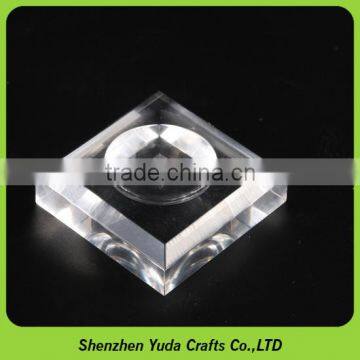 Machined Acrylic Ball Holder Coin Stand Customized Plastic CNC Milling Services