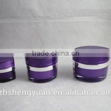 Eye Shaped Purple Acrylic Empty Cosmetic Jar