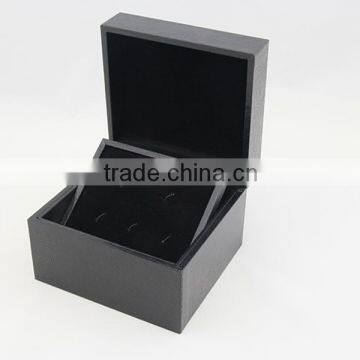 Luxury custom made wooden cufflink box with outer box