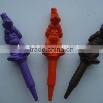 Cartoon drawing dog shape crayon pen