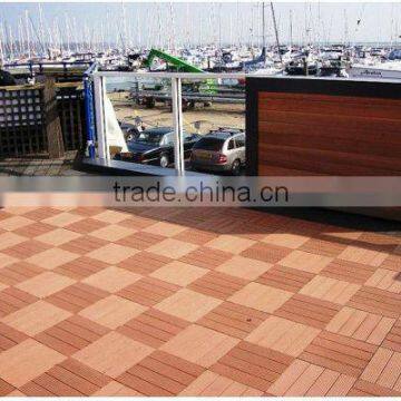 WPC interlocking decking tiles