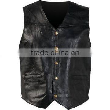 Men Leather Fashion Vest