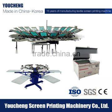 Korea Tech CE Certification Circular Screen Printing Machine/Textile Screen Printing