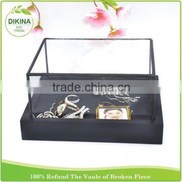 Men Keepsake Small Trinket Nice and Old Empty Makeup Modern Living Room Table Container [] Hinged Lid Lock Metal Coin Box photo-3