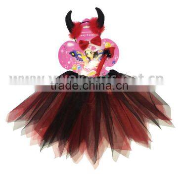 Tinkerbell Tutu Red Butterfly Childs Fairy Costume Wing Wand Set photo-6