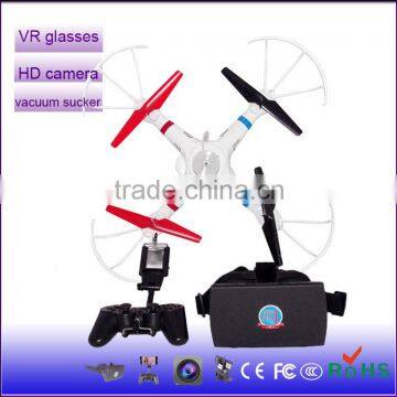 Wholesale New Product flying HD camera helicopter RC 2.4G 4-Axis professional wifi remote control vacuum chuck drone