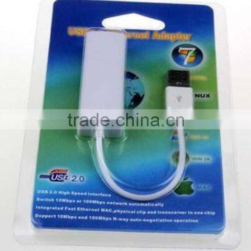 Hot Selling Fast ethernet usb rj45 converter usb2.0 with driver CD