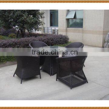 5PCS Round Table Rattan Dining Set