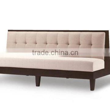 Hot sale restaurant booth fabric sofa dould side banquette seating for sale