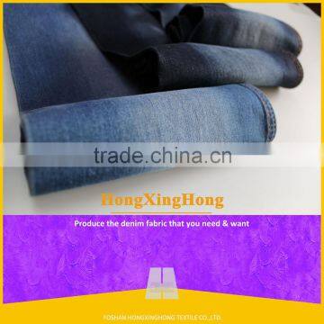 Customized design rayon yarn dyed indigo denim fabric