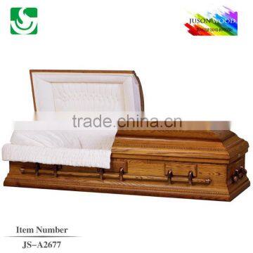 JS-A2677 Twist line honed brown good price casket
