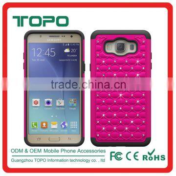 Bling Diamond Phone Case Combo Sky Star PC Silicone Case for Samsung Galaxy J7 J710 photo-4