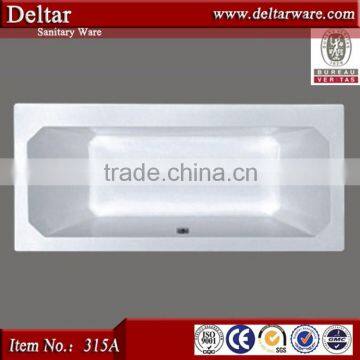 1800mm shallow bathtub make in china_high quality clear acrylic bathtub for sale_indoor 1 person hot tub in floor