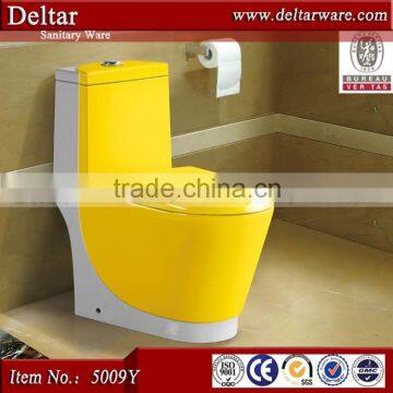 Sanitary Equipment Colored Toilet Bowl ,Hot Sell Yellow Toilet, High Quality Western Toilet Price photo-4