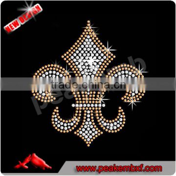 Beautiful Rhinestone Transfer Wholesale Fleur De lis Design