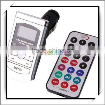 A300 1.0" LCD Hands-free Car audio mini MP3 Player FM Transmitter Silver