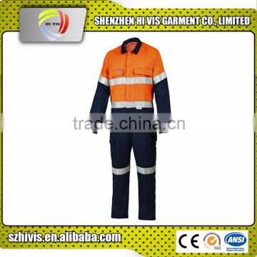 Top quality safety coveralls with FR reflective tape