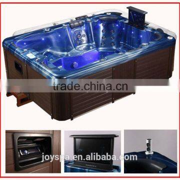 Outdoor 6 people acrylic whirlpool free standing balboa bathtub hot tubs spas bath tub with sex massage