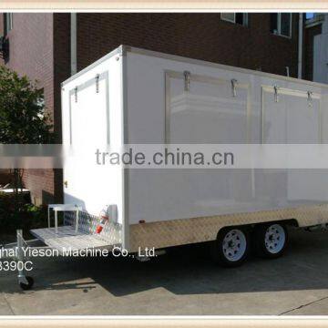 YS-FB390C White buy food truck outdoor grill mobile cart trailer