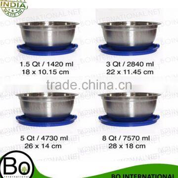 Stainless Steel Mixing Bowls Setstainless steel bowls of 4