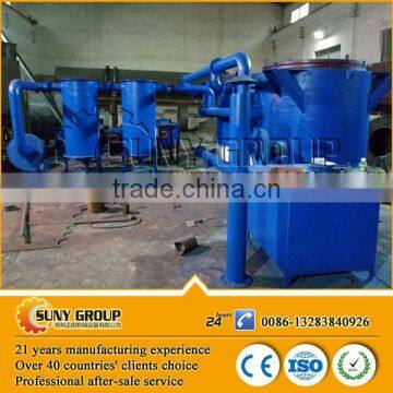 Gas reused production line designed hoist wood log charcoal machine furnace