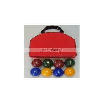 LARGE SIZE BOCCE BALL SET WITH CARRY CASE