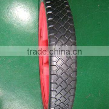 12 inch PVC tire wheel on plastic rim