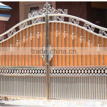 Customized Residential Gates and steel fence design, steel door designs, wrought iron gate design(factory sale and export)