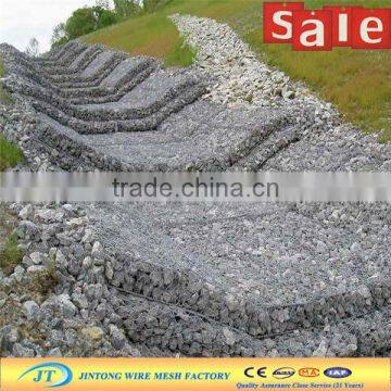 widely used triple twist river bank gabion mesh for protection from JINTONG factory