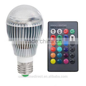 New Products 9W Led Bulb E27 Led Light Color LED RGB Magic Led Bulb With Wireless Remote photo-4