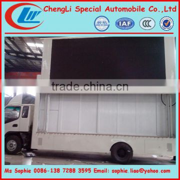 LED Screen Display Advertising Van Truck with Lifting System,LED box truck