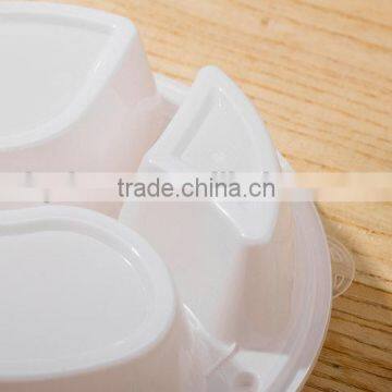 Wow Unbelieveable 3 Compartment Write Plastic Food Container With Divider photo-3