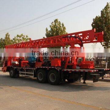 mobile truck-mounted water well drilling rig