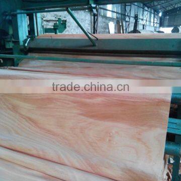 Linyi Rotary cut no black okoume face veneer natural wood 0.3mm 1220x2440