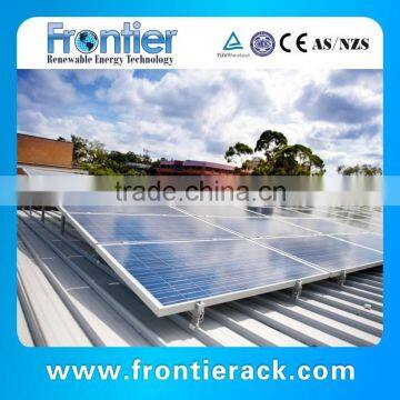 Frontier tin roof solar panel mounting racking system