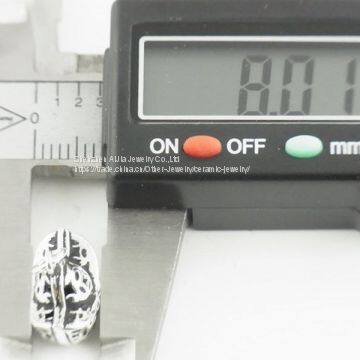 Custom Wing Shape Bracelet Beads Silver For Handmade photo-3