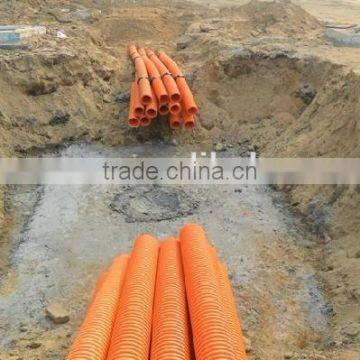 Conduit Plastic Corrugated Modified PP MPP Pipe photo-4
