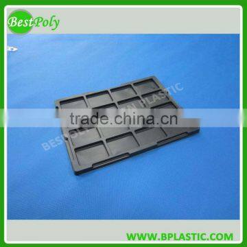 CUSTOMIZE BIG BLACK PLASTIC TRAYS BLACK THERMOFORMED BLISTER TRAYS photo-5