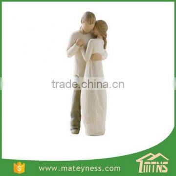 Handmade Painted Decorative Poly Resin Willow Tree Figurines photo-5