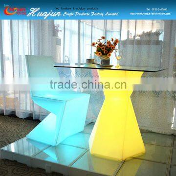 2015 HUAJU LED modern furniture,LED table,LED chair