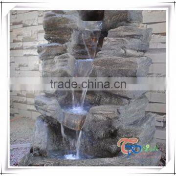Fiberglass Artificial Rock Waterfall For Garden Fountain photo-3