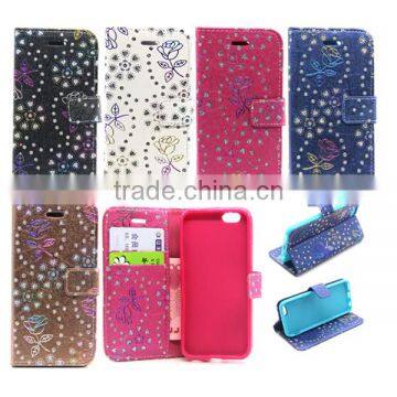 2016 Wallet Style Flip Glitter Stand PU Leather Case for Samsung G530, Cell Phone Covers photo-6
