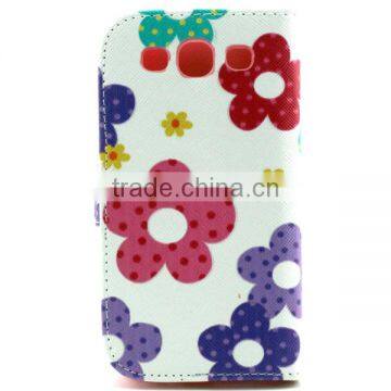 Cute Cartoon PU Leather Flip Book Stand Wallet Cover Case For Samsung Galaxy 9300 photo-4