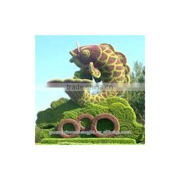 Whloesale Artificial topiary grass animals sculpture