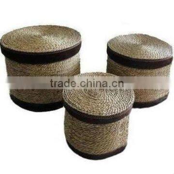 stocklots Round S/3 Sea grass box