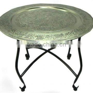 Metal Folding Moroccan Table