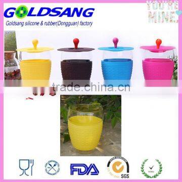 Coffee Cup Mug Vacuum Cup Silicon Rubber Camping Cup Sleeves