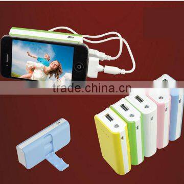 OEM desk plastic phone holder with power bank 3600mAh