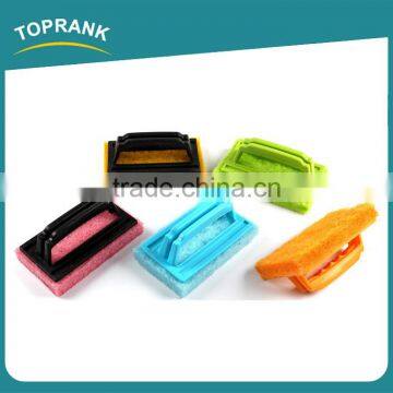 High Quality Colorful Kitchen Scrub Cleaning Dish Pot Sponge Scourer Sponge Scouring Pad With Handle photo-2