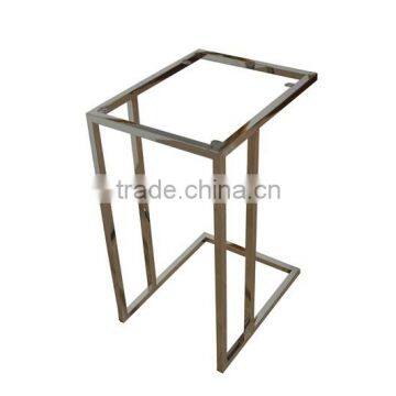 China Supplier Square Polished Metal Stainless Steel Computer End Table Frame photo-6